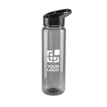 Translucent glossy RPET sports bottle, 750 ml