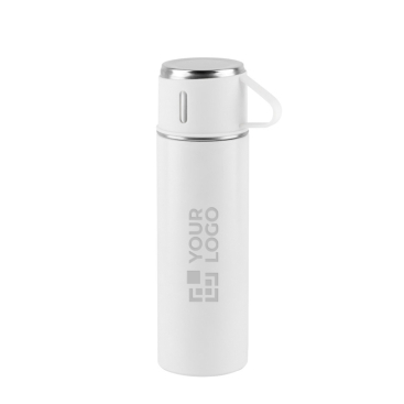 Double-wall stainless steel bottle with matte finish, 490 ml