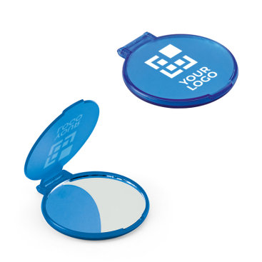 Affordable pocket mirror to give as a gift, with your logo