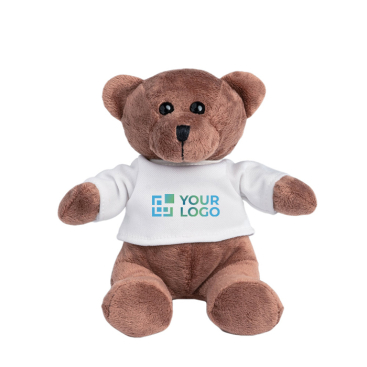 Brown teddy plush toy with white sweater, Big Oso