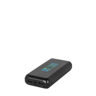 Eco-friendly power bank with charge indicator, 20,000 mAh