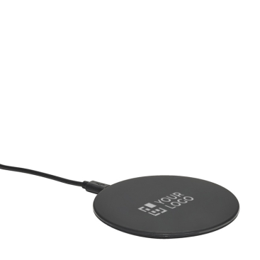 Branded wireless round quick charger with backlight