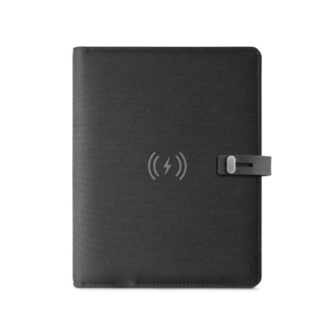 Folder with wireless charger, notepad, A5
