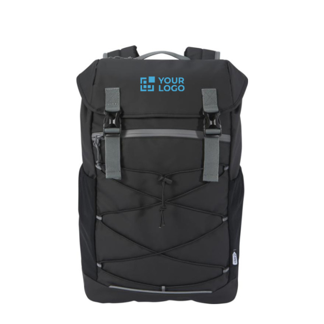 Waterproof recycled laptop backpack with multiple pockets, 15.6''