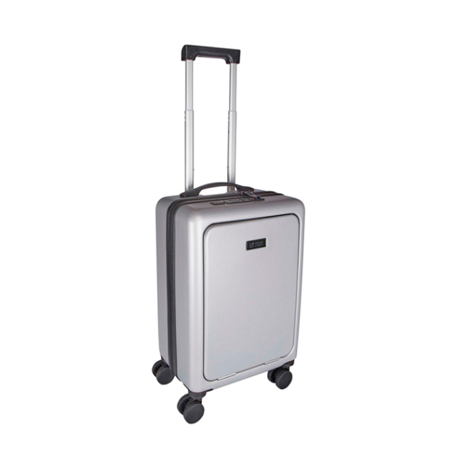 Recycled plastic cabin trolley with laptop compartment, 20