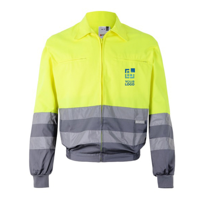 Extra-large work jacket, polyester and cotton, 210 g/m2, 