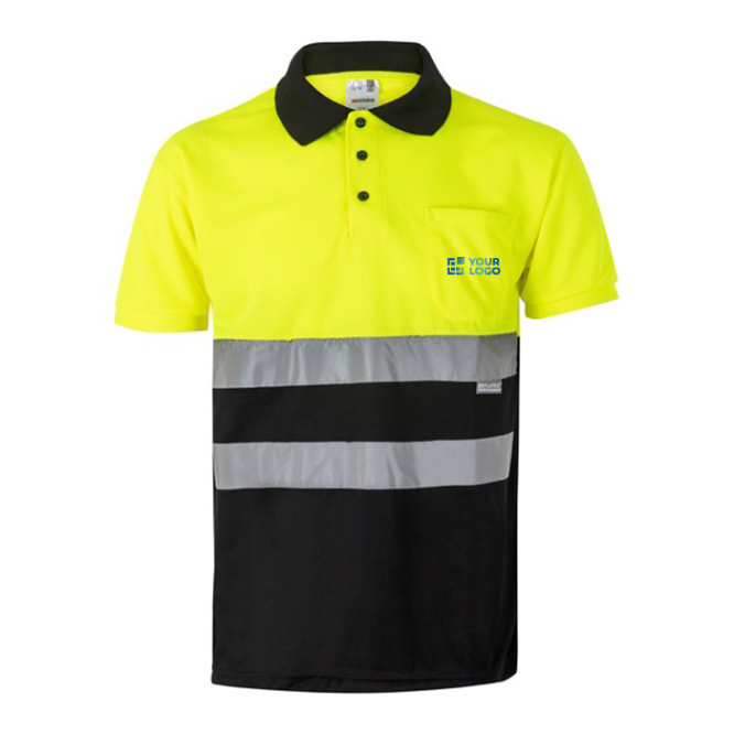 Extra-large short-sleeved work polo shirt, polyester, 160 g/m2, 