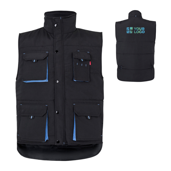 Unisex multi-pocket work vest, polyester, 120 g/m2, 