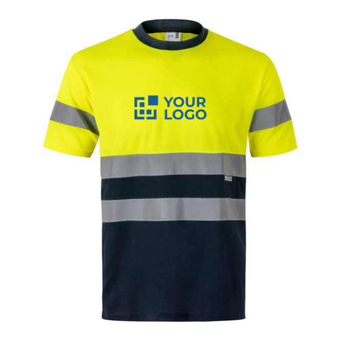 High-visibility technical polyester work t-shirt – 140 g/m2 