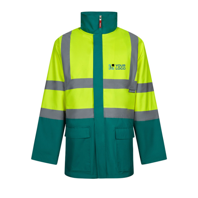 4-in-1 polyester work parka, PU-coated, 180 g/m2, 