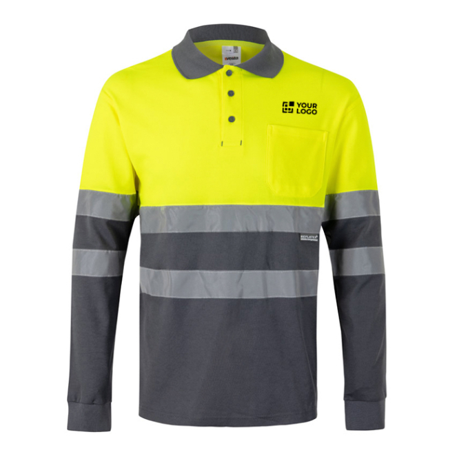 Extra-large piqué polo shirt, cotton and polyester, 150 g/m2, 