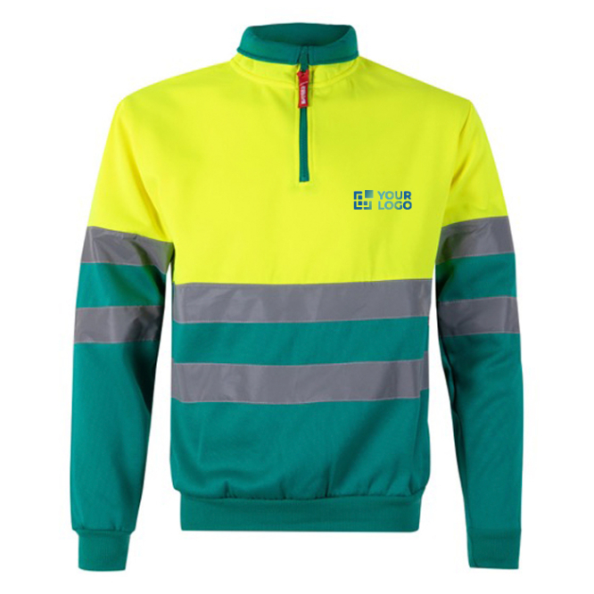 Two-tone polar work jumper in polyester, 300 g/m2, 