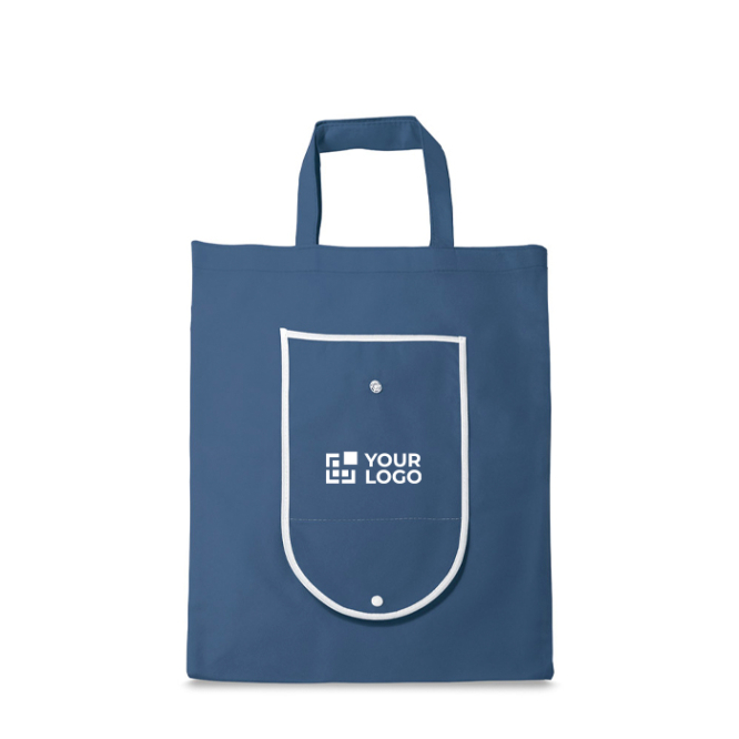 Foldable non-woven bag with carry handles, 80 g/m²