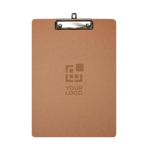 Medium-density fibre clipboard with holding clip