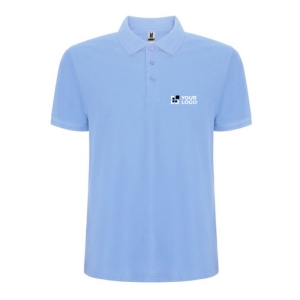 Men's cotton and polyester piqué polo shirt, 190 g/m², Roly