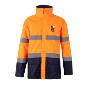 Two-tone polyester work parka with coating – 190 g/m2 