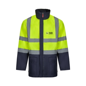4-in-1 two-tone polyester work parka with coating – 180 g/m2 