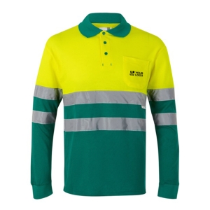 Unisex long-sleeved piqué polo, cotton, polyester, 150 g/m2, 