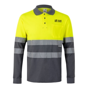 Extra-large piqué polo shirt, cotton and polyester, 150 g/m2, 
