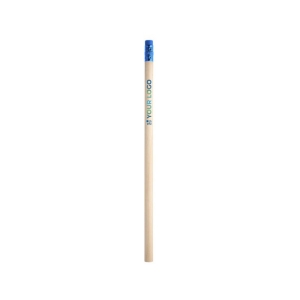 Natural wood pencil with top and eraser, HB hardness