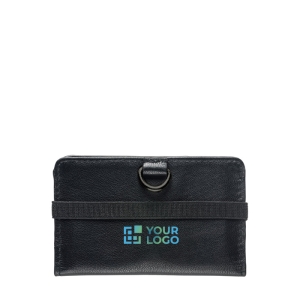 RFID-blocking wallet for 10 cards and coins
