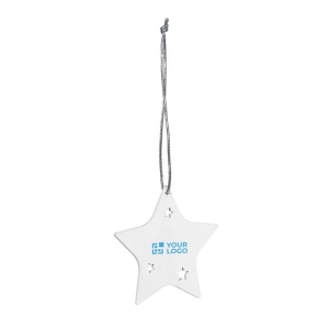 Christmas decoration in the shape of a white star