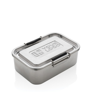 Durable promotional steel lunchbox, 1 L