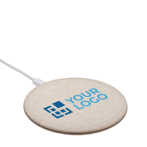 Ultra-slim wireless charger with eco-friendly circular shell