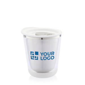 Compact personalised thermal mugs in stainless steel, 227 ml