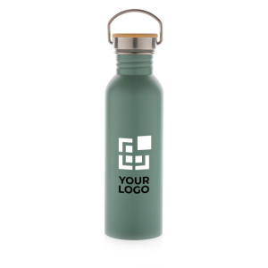 Single-wall steel bottle with lid and handle, 700 ml