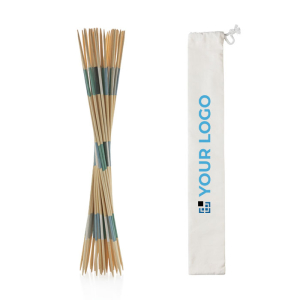 Giant Mikado game set in cotton presentation pouch
