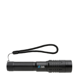 Custom aluminium USB rechargeable flashlight