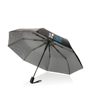 RPET pongee umbrella in two-tone design, Ø97 cm