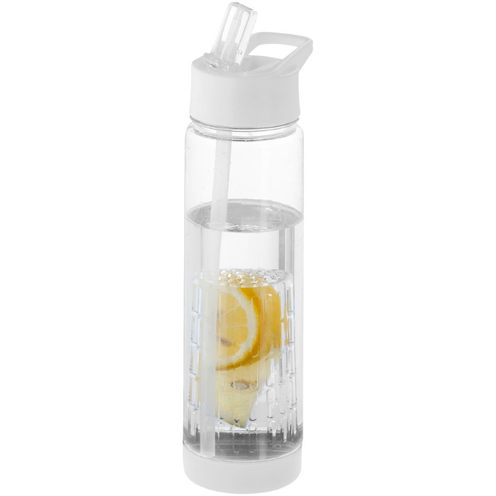 Tritan bottle with straw and fruit infuser, 740 ml