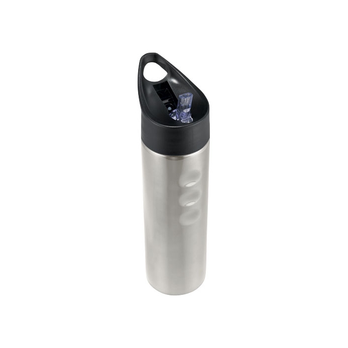 Sports steel bottle with spout and ergonomic design, 750 ml