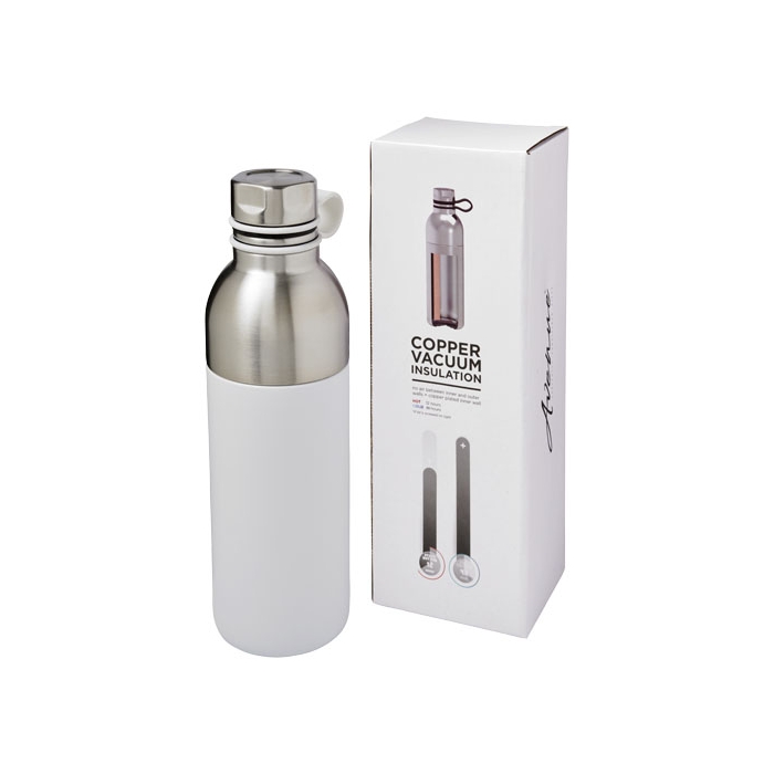 Elegant bicolor steel bottle, 590 ml