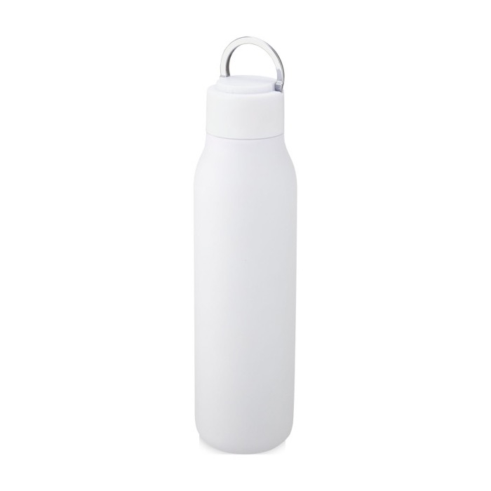 Stainless steel thermal bottle with handle in the lid, 600 ml