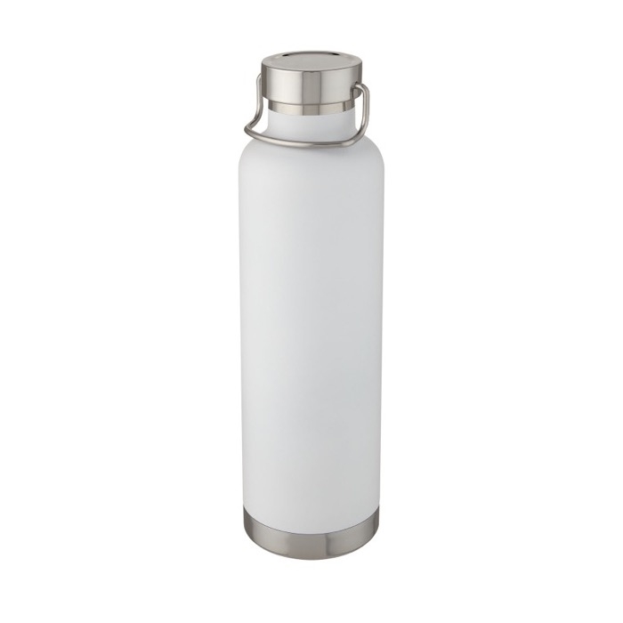 Large thermal sports bottle with metallic stripe, 1 L