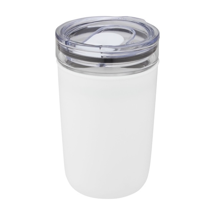 Borosilicate glass cup with recycled plastic, 420 ml