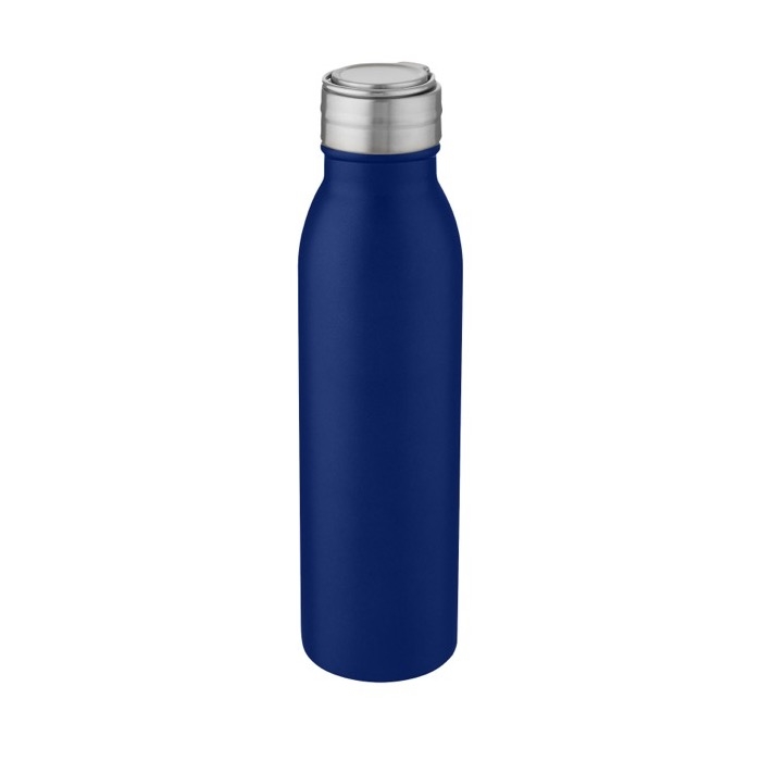 Stainless steel sports bottle with metallic lid, 700 ml