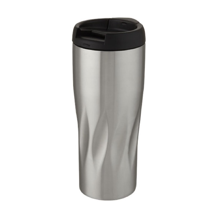 Thermal mug with original geometric wave design, 450 ml