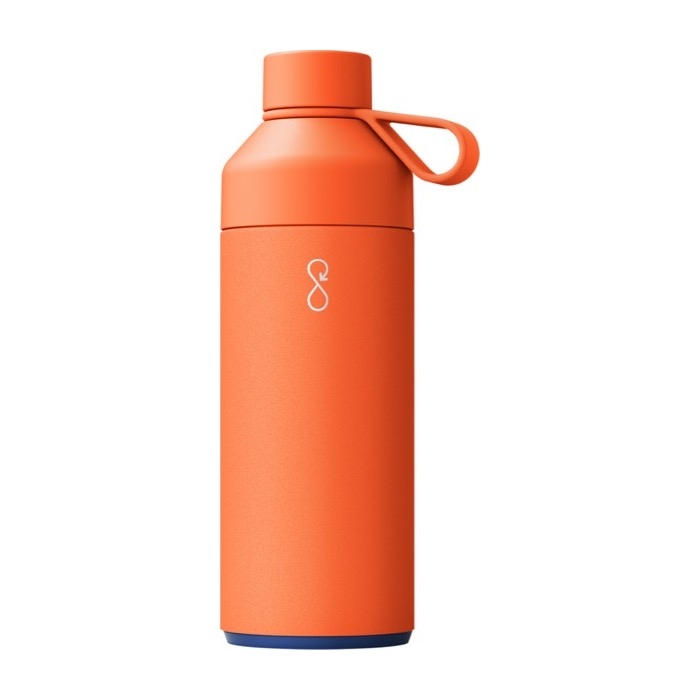 Ocean Bottle stainless steel and recycled plastic thermos, 1 L
