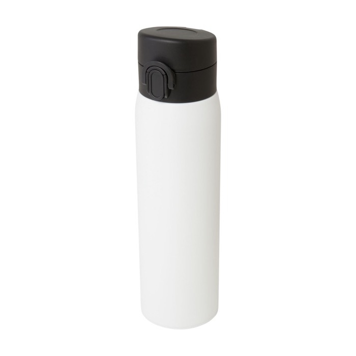 Recycled stainless steel thermos with push-button opening, 450 ml