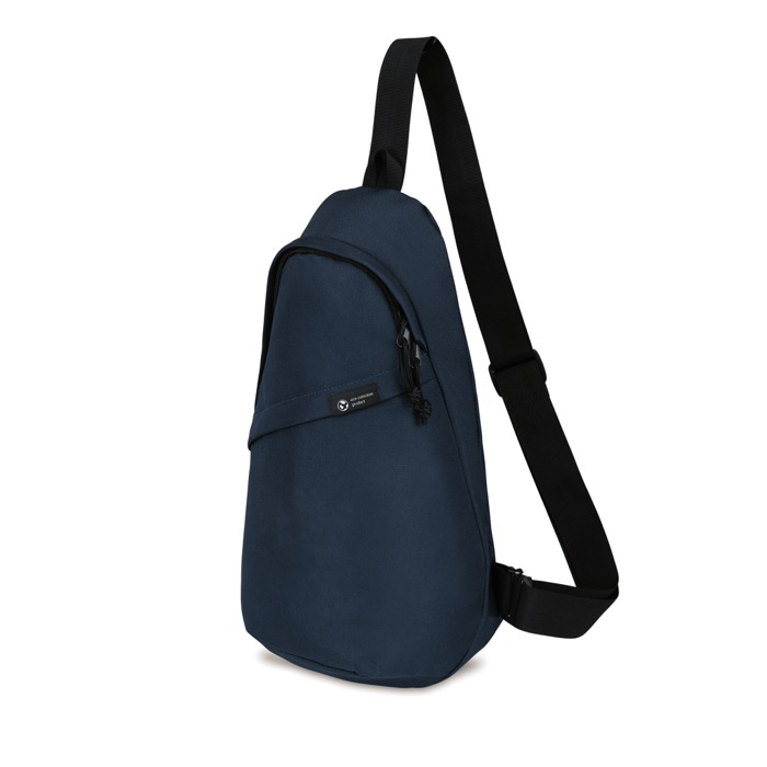 Sustainable recycled rPET shoulder bag, adjustable straps