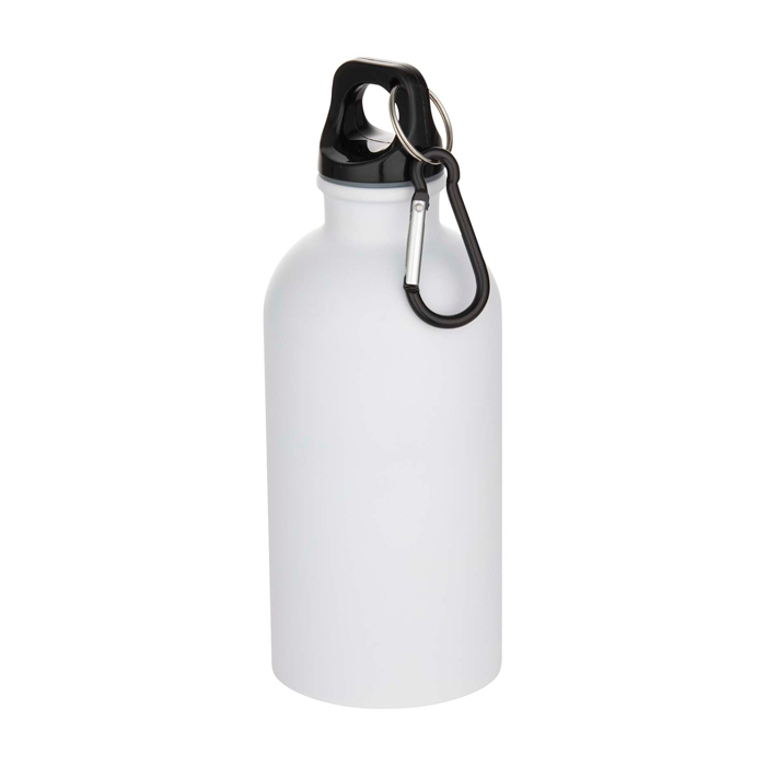 Recycled stainless steel bottle, matte finish, single wall, 400ml
