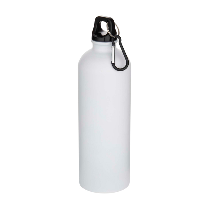 Recycled stainless steel bottle, matte finish, carabiner, 750ml