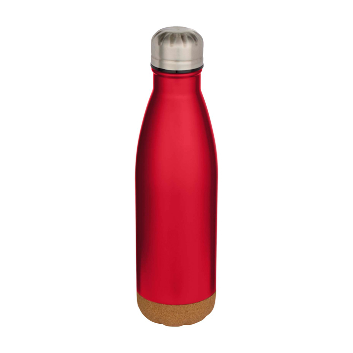Double-wall stainless steel bottle, cork base, 500ml