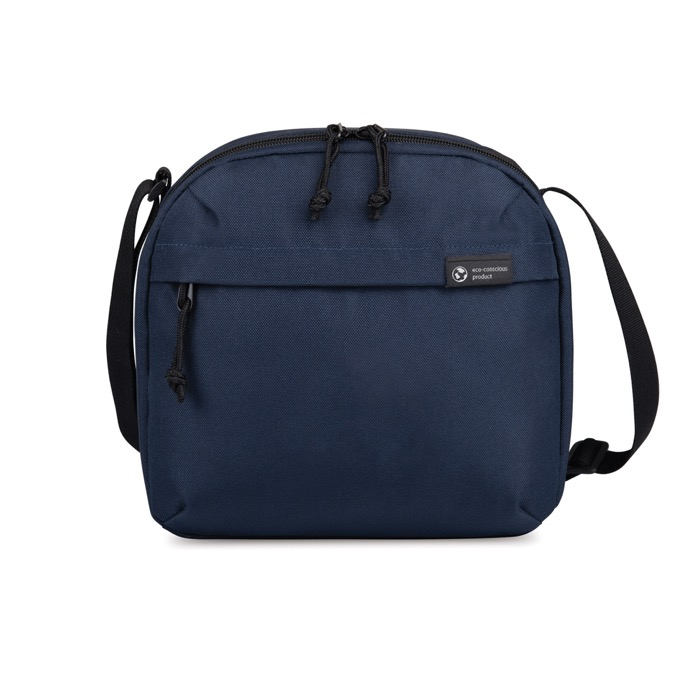 Portable recycled cooler bag, 9-can capacity