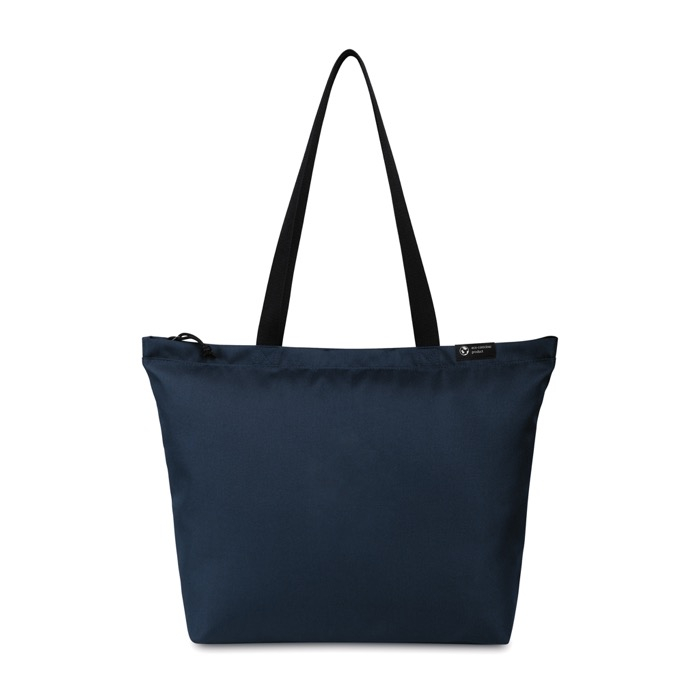 Recycled rPET tote bag, inner water bottle pocket