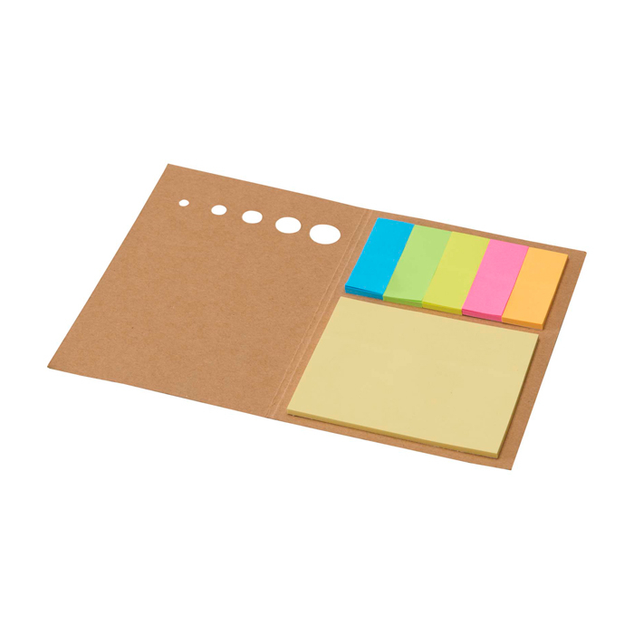 Wooden bookmark, small and large sticky notes